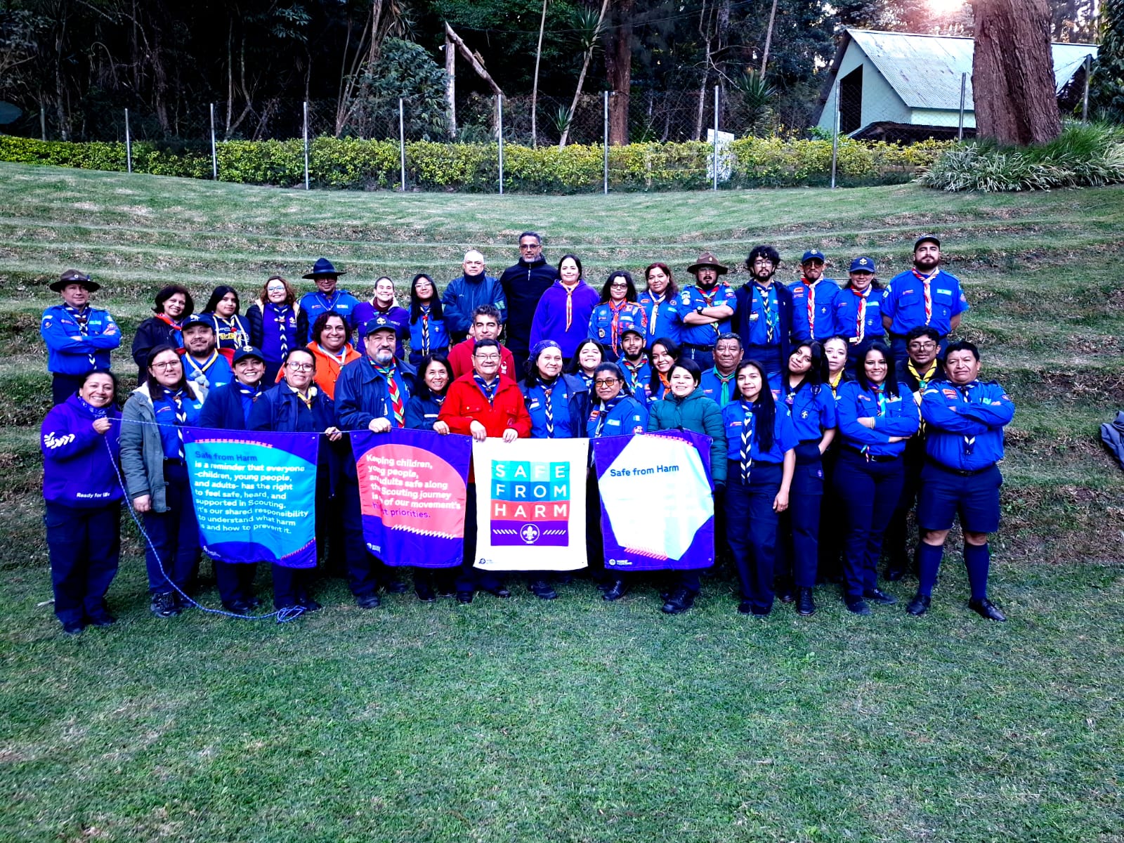 Guatemala scouts in a workshop